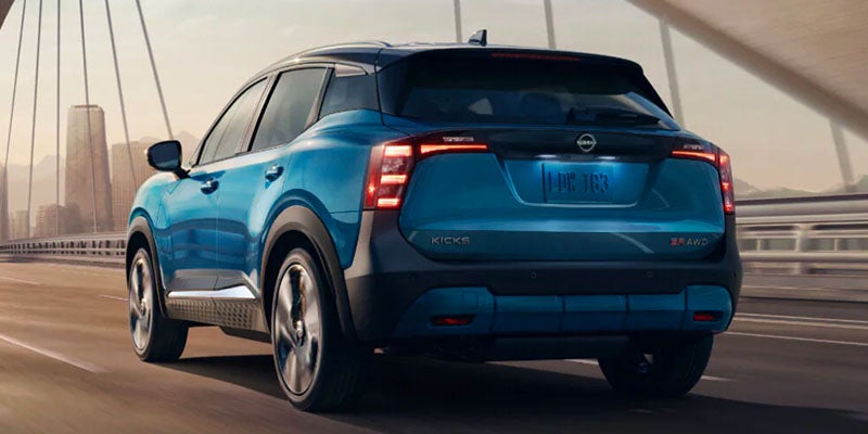 Blue Nissan Kicks® rear view
