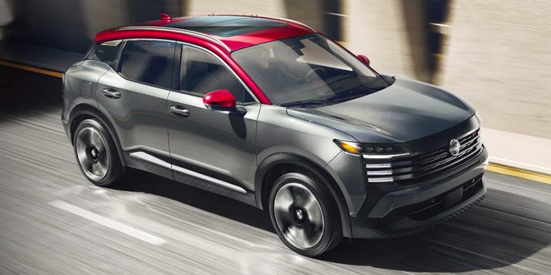 Grey Nissan Kicks on the road